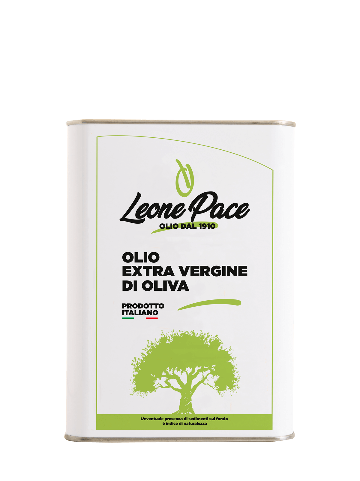 Olio Extravergine di Oliva 100% ITALIANO - Prodotto a freddo - Latta 3 litri - Frantoio Leone Pace
