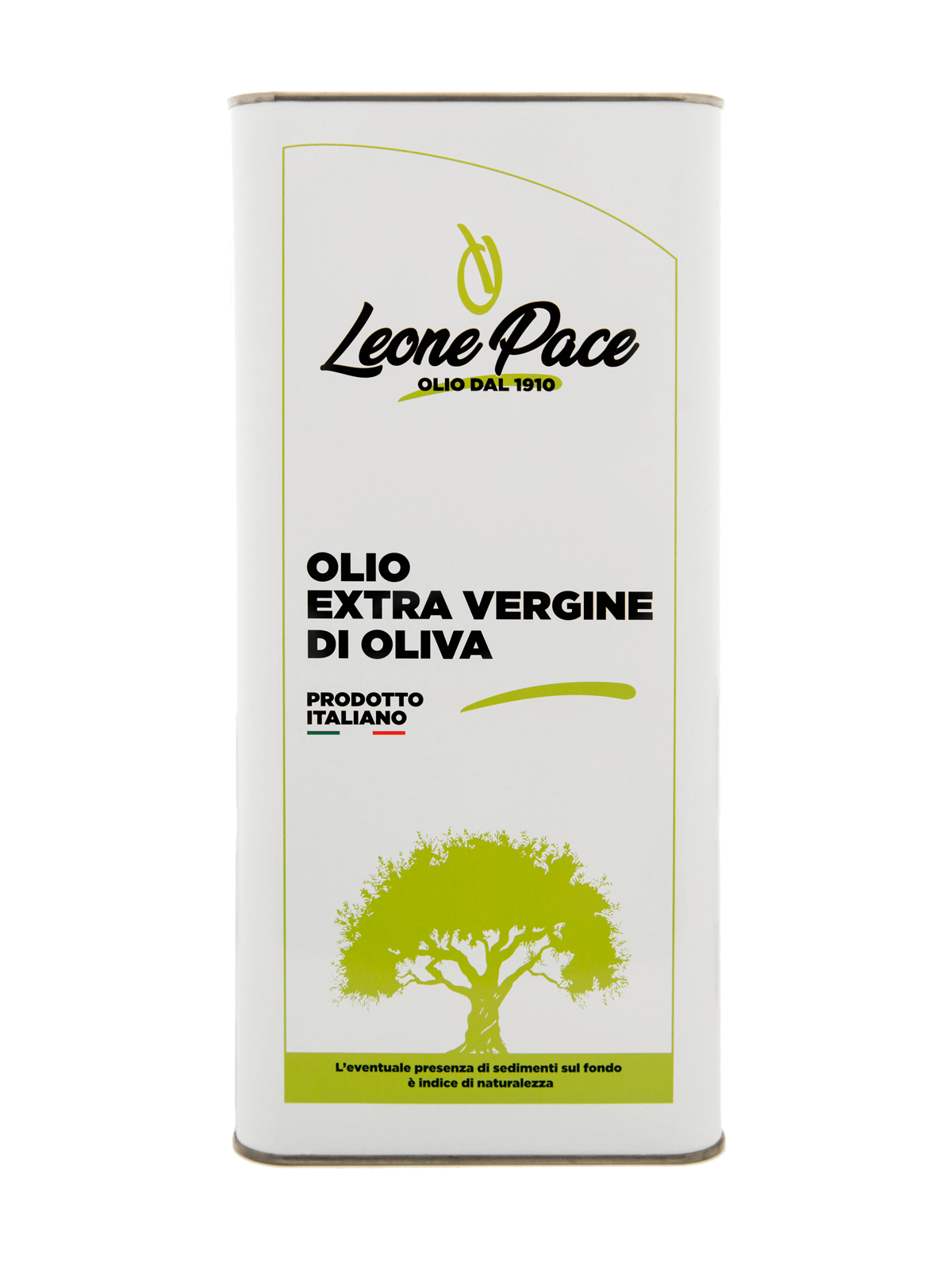 Olio Extravergine di Oliva 100% ITALIANO - Latta 5 litri - Frantoio Leone Pace